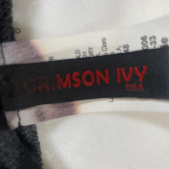 Crimson Ivy Midi Long Sleeve Fitted Leopard Dress - Picture 13 of 13